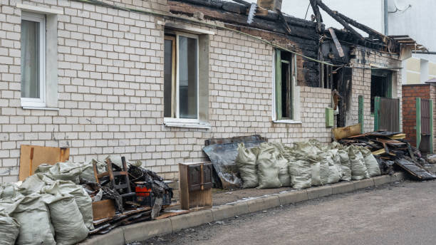Professional Fire Damage Assessment technician working in Brandon, FL